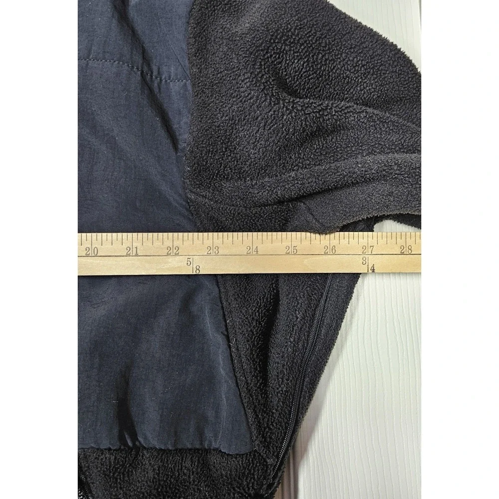 The North Face Men's Denali Black Polartec Fleece Pit Zip Full Zip Jacket Large
